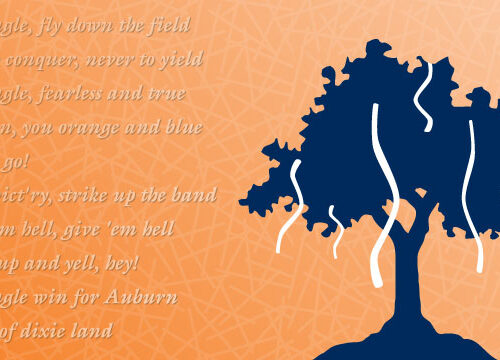 Auburn University Fight Song and Toomers Tree Wallpaper Preview