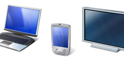 2012 Web Design Trend - Responsive Design for Various Devices - Laptops, Smartphones, Televisions