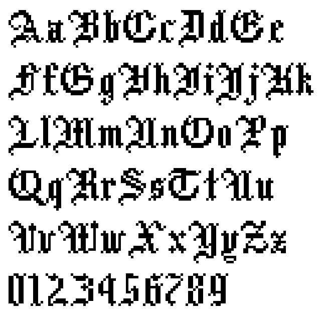 Headline Heads Up – No. 17 « SpareType  Cross stitch fonts, Cross stitch  letters, Cross stitch alphabet