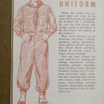 1954 Cub Scout Handbook - Your New Uniform Illustration, Neckerchief, Boots